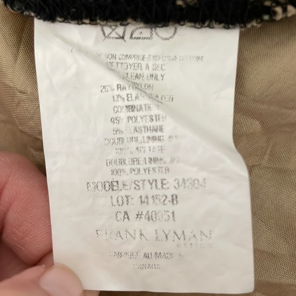 FRANK Lyman Design Cowl Neck Floral Lace Skirt Ruched Bodice A Line Dress Size 6 - Picture 12 of 12